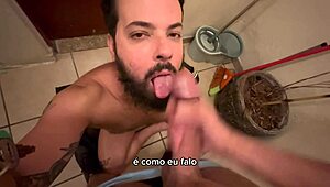 bearded man explores multiple connections in video