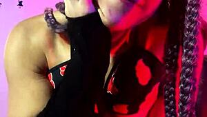 宅女索菲·棒棒糖火影主题狂喷高潮