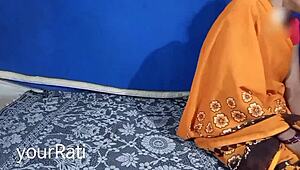 Massaging my aunt's back leads to intense fingering and cock play