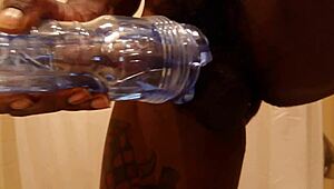 Hallelujah johnson uses fleshlight for intense personal pleasure session