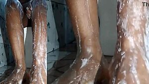 cyndy blackslave, want to see my shaved pussy while washing feet closeup?
