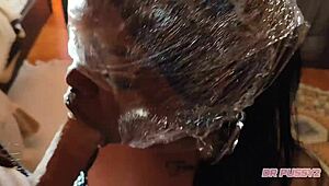 Man, I can't even... Ebony babe squirts hard and gags on huge cock in wild interracial!