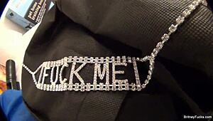 Britney Amber Strips Nude, Showing Her Big Tits And Pussy On Camera.