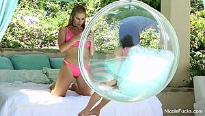 Nicole Aniston delivers a steamy lesbian fuck with intense passion.