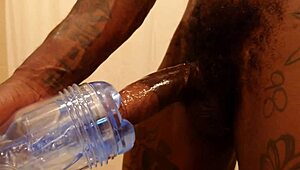 Hallelujah johnson uses fleshlight for intense personal pleasure session