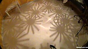 Britney Amber Strips Nude, Showing Her Big Tits And Pussy On Camera.