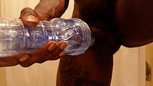 Hallelujah johnson uses fleshlight for intense personal pleasure session