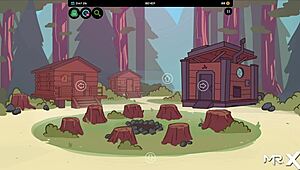 Camppinewood - spanked secretary and found tracey with toy. Anal creampie in anime game.