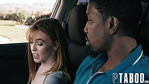 Isiah Maxwell with Lauren Phillips and Madi Collins in hardcore POV teen blowjob