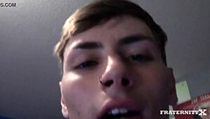 Group of guys knock his ass down to bitch level, dominating him hard