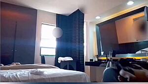 Pretty mexican flaquita's ass punished with spanks and filled with cum