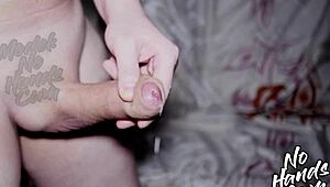 Big Dick Trembles Before Orgasm!