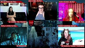 Horny Goth Judge Jane Dominates Monster in University Roleplay!