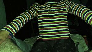 blindfolded argentinian milf sucks cock in pov