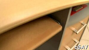 Rough and wild gay pounding.