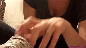 Goddess Amanda, the cute brunette, instructs on foot fetish with barefoot toes.