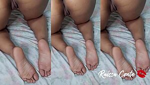 brazilian wife winks big ass for fucking