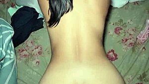 Delicious ass of Mexican brunette