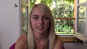 Chloe Toy Slowly Undresses, Teasing with Nude Ass Before Intense Anal Toy Play