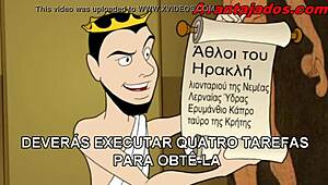 Ancient Greek gods engage in gay sex animation