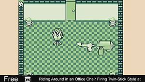 riding around in an office chair firing twin-stick style at work