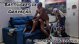 Bastidores Da Gravação Com Casal Bolt Jones E Gata Mistica Em Putaria Amadora