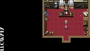 Tina the swordswoman explores the scarlet prison in hrpg