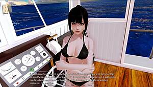 group plays a fun game in the luxurious harem hotel suite