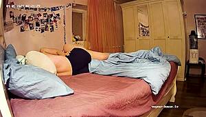 real lesbian couple engaging in intense fingerbang action at home