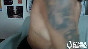 This hot latina teen loves one in her pussy and one in her ass, cumming hard with new toys.