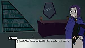 in the 18titans series, part 3 unfolds with cumming on starfire's ass