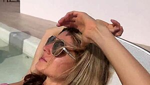 Gina Gerson teases on vacation with her sexy webcam moves.