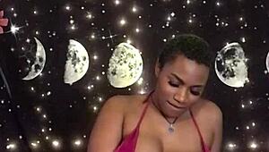 lolabug creams on dildo in pink bikini!