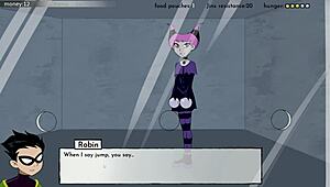 in the 18titans series, part 3 unfolds with cumming on starfire's ass