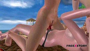 Three Cute Girls Fuck With Strapon In Two Positions!