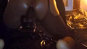 Intense gay stomach fucking with dildo toys