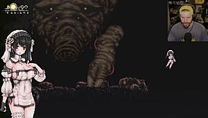 Anime Game Featuring Nun With Pussy Masturbation And Facial Cumshot