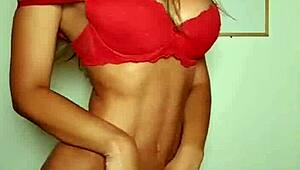 Briana banderas rips clothes in lingerie posing