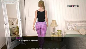 In Dusklight Manor, Jhon takes a shower with Lola in sex scene 10