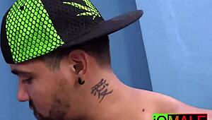 Tomas gets an amazing blowjob before slamming his big dick bareback in the bedroom!