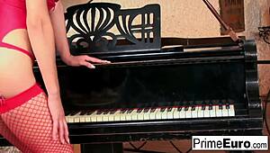 hot brunette takes big cock in pussy and ass