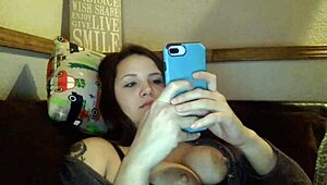 Young milf with big tits and chubby figure