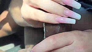 Teen sucks dick deeply while riding wet!