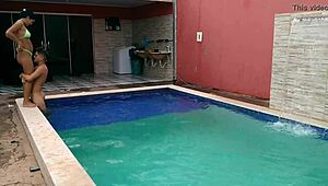 Peguei A Gravidinha Dentro Da Piscina AllË Pjtx