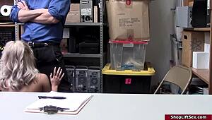 Officer Forces Sexy Thief To Suck Monster Cock