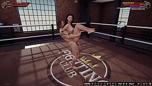 Ethan vs Vicki in Naked Fighter 3D Wrestling and Wild Action