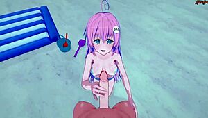 i'm fucking lala on the beach, cumming inside her petite body, ohh