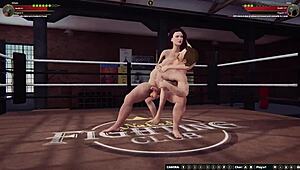Ethan vs Vicki in Naked Fighter 3D Wrestling and Wild Action