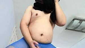 Gay boy in silk stockings gets fucked hard