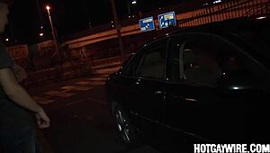 Nice amateur twinks show off big cocks in gay anal sex